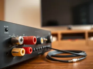 Jak podłączyć tv do amplitunera bez hdmi?